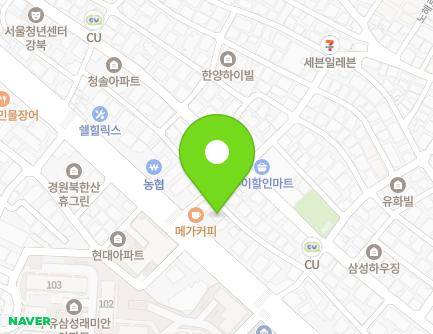 서울특별시 강북구 한천로 1128-1 (수유동) 지도