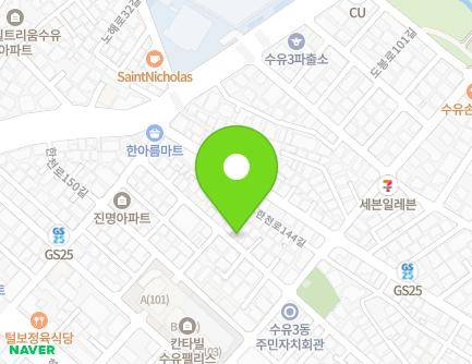 서울특별시 강북구 도봉로95길 62-1 (수유동) 지도