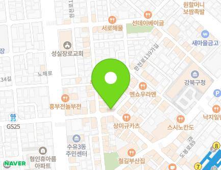 서울특별시 강북구 도봉로87길 38 (수유동) 지도