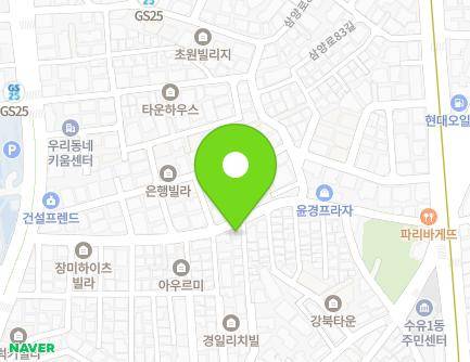 서울특별시 강북구 삼양로79길 37 (수유동) 지도