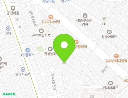 서울특별시 강북구 삼양로126길 22 (수유동) 지도