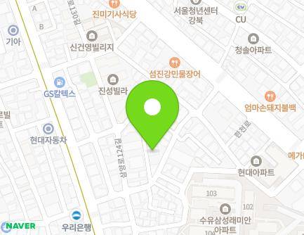 서울특별시 강북구 삼양로124길 25 (수유동) 지도