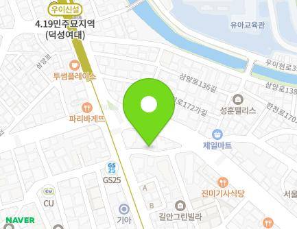 서울특별시 강북구 삼양로 500-7 (수유동) 지도