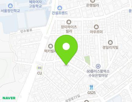 서울특별시 강북구 인수봉로28길 20-2 (수유동) 지도