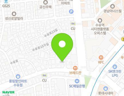 서울특별시 강북구 수유로23길 3 (수유동) 지도