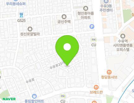 서울특별시 강북구 수유로23길 17-10 (수유동) 지도