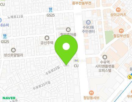 서울특별시 강북구 수유로23길 26 (수유동) 지도