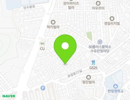 서울특별시 강북구 인수봉로28가길 21-2 (수유동) 지도