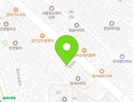 서울특별시 강북구 한천로 1135-8 (수유동) 지도