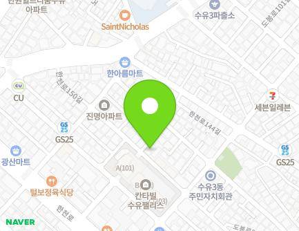 서울특별시 강북구 한천로144길 23-16 (수유동) 지도