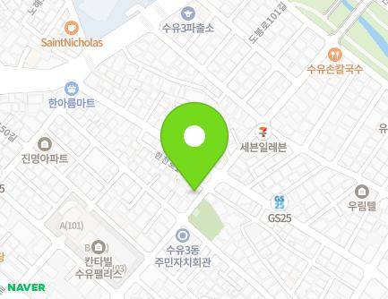 서울특별시 강북구 한천로144길 41 (수유동) 지도