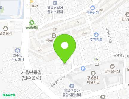 서울특별시 강북구 인수봉로68길 15-6 (수유동) 지도