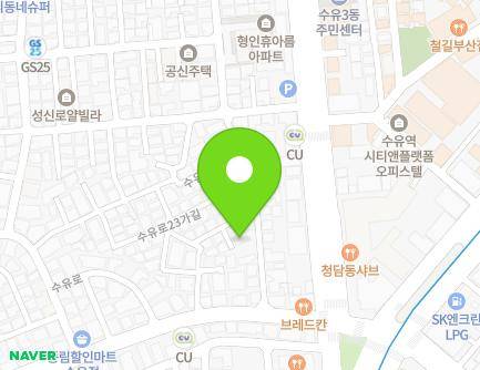 서울특별시 강북구 수유로23길 11-1 (수유동) 지도