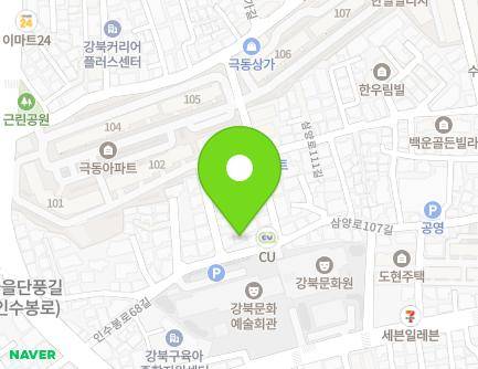 서울특별시 강북구 인수봉로68길 33 (수유동) 지도