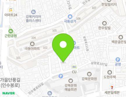 서울특별시 강북구 인수봉로68길 25-14 (수유동) 지도