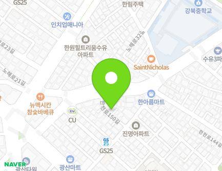 서울특별시 강북구 한천로150길 28-7 (수유동) 지도