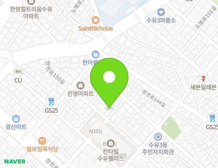 서울특별시 강북구 한천로148길 28-16 (수유동) 지도