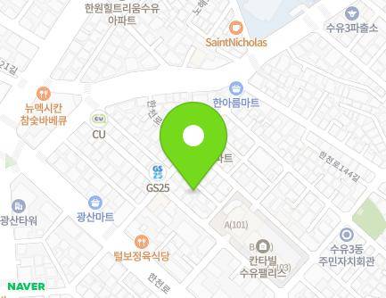 서울특별시 강북구 한천로148길 16-8 (수유동) 지도