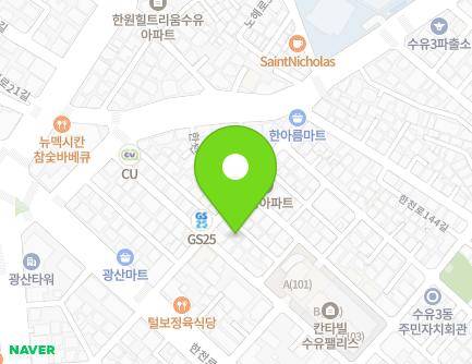 서울특별시 강북구 한천로148길 16-6 (수유동) 지도