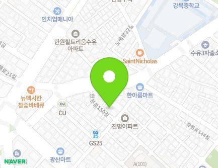 서울특별시 강북구 한천로150길 28-19 (수유동) 지도