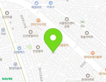 서울특별시 강북구 삼양로126길 28 (수유동, 혁구하이츠빌라) 지도