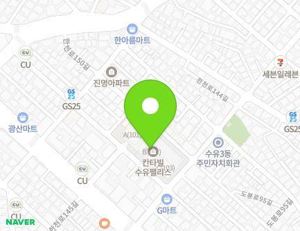 서울특별시 강북구 한천로148길 12-13 (수유동, 칸타빌수유팰리스) 지도