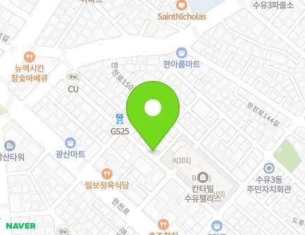 서울특별시 강북구 한천로148길 12-9 (수유동, 청옥빌라) 지도