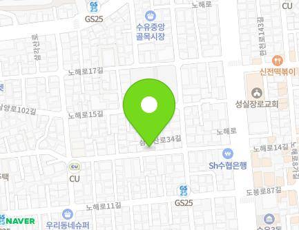 서울특별시 강북구 노해로13길 22 (수유동, 지성어린이집) 지도