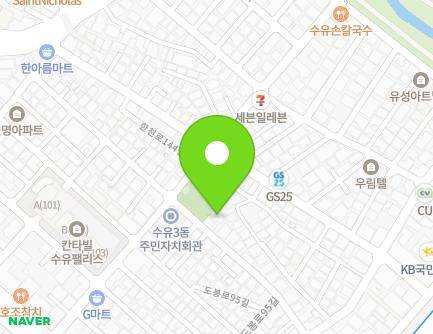 서울특별시 강북구 도봉로95길 38-1 (수유동, 은모루경로당) 지도