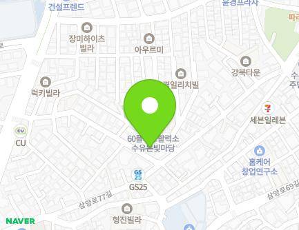 서울특별시 강북구 인수봉로28길 37 (수유동, 실버아트빌라) 지도