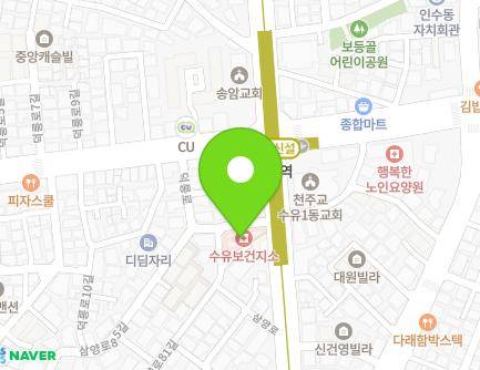 서울특별시 강북구 삼양로 335-1 (수유동, 수유보건지소) 지도