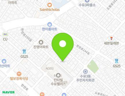 서울특별시 강북구 한천로144길 23-14 (수유동, 서울시티빌7차) 지도