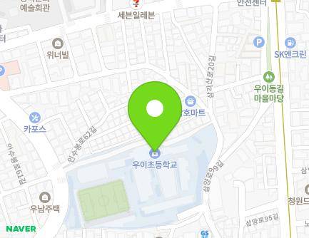 서울특별시 강북구 삼양로99길 36 (수유동, 서울우이초등학교) 지도