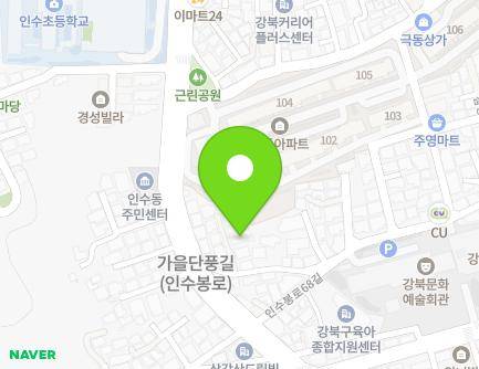 서울특별시 강북구 인수봉로70길 3-8 (수유동, 삼성빌라) 지도