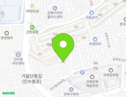 서울특별시 강북구 인수봉로68길 15-8 (수유동, 미성빌) 지도