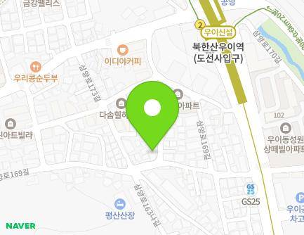 서울특별시 강북구 삼양로169길 24-3 (우이동, Theheim(더하임)) 지도