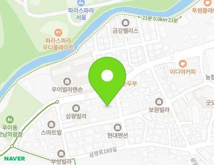 서울특별시 강북구 삼양로173길 51-8 (우이동, 그린아트빌라) 지도