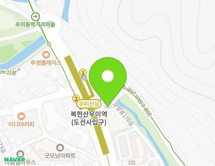 서울특별시 강북구 삼양로 672 (우이동, 만남의집) 지도