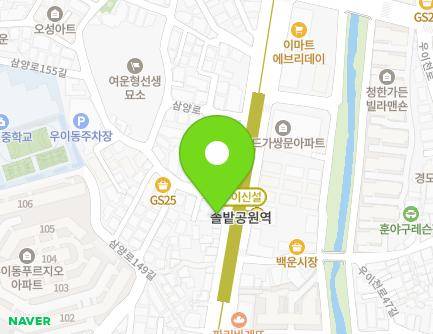 서울특별시 강북구 삼양로 593 (우이동) 지도