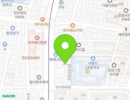 서울특별시 강서구 우장산로2길 74 (내발산동, 현대빌라) 지도