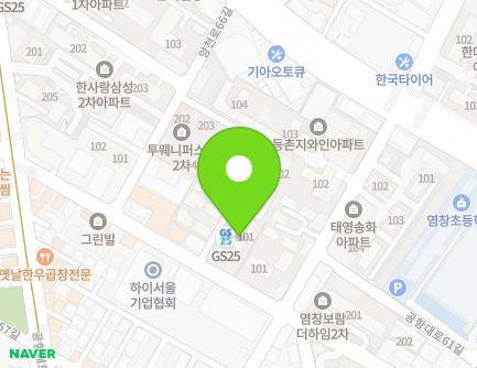 서울특별시 강서구 공항대로59다길 39 (등촌동, 등촌동YHAUS오피스텔) 지도