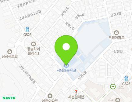 서울특별시 관악구 남현4길 51 (남현동, 서울사당초등학교) 지도