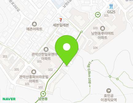 서울특별시 관악구 남현길 125 (남현동, 화성타워) 지도