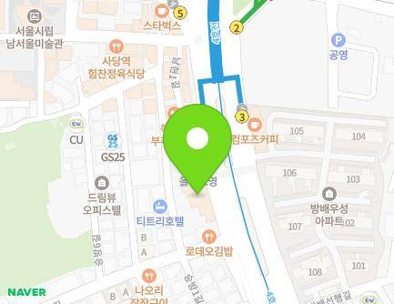 서울특별시 관악구 과천대로 939 (남현동) 지도