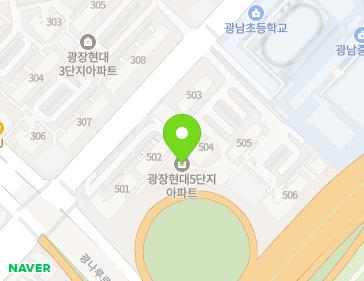 서울특별시 광진구 아차산로70길 61 (광장동, 광장현대아파트) 지도