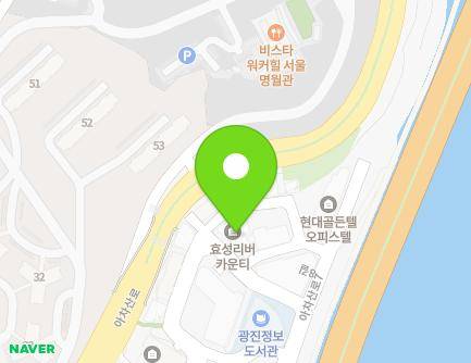 서울특별시 광진구 아차산로78길 56 (광장동, 효성리버카운티) 지도