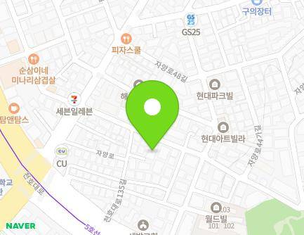 서울특별시 광진구 자양로44길 24 (구의동, 캐슬타운하우스) 지도