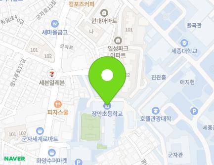 서울특별시 광진구 군자로 74 (군자동, 서울장안초등학교) 지도