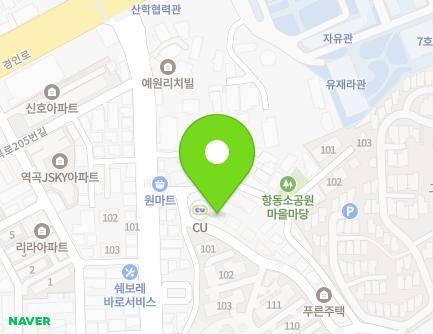 서울특별시 구로구 연동로13길 54 (항동, 수목원쉐르빌A) 지도
