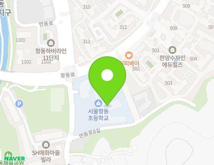 서울특별시 구로구 연동로 178 (항동, 항동초등학교) 지도